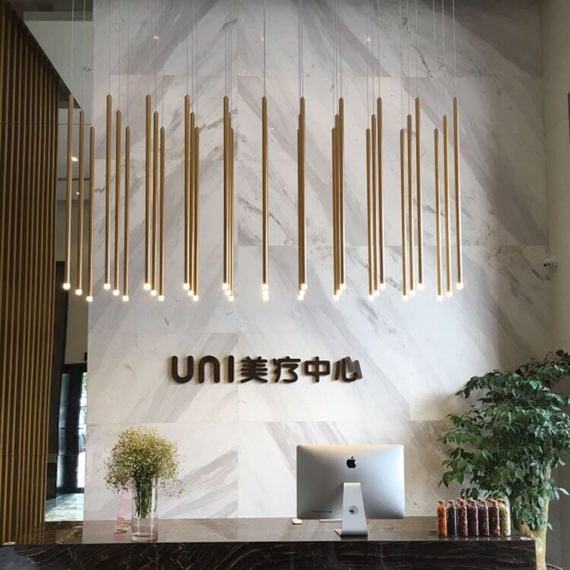 前台吊灯轻奢美容院酒店宾馆前台灯咖啡厅餐厅吧台店铺商用小吊灯