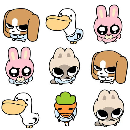 暹罗厘普行李箱贴纸防水不留胶比格多栋小狗贴纸笔记本电脑装饰贴