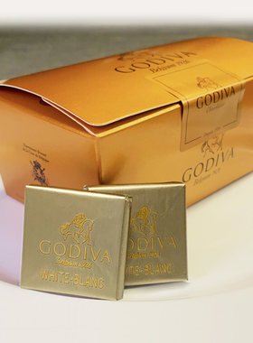 临期比利时GODIVA歌帝梵白巧克力可可脂36片手工包原版盒喜糖进口