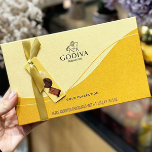 新日期比利时原装进口GODIVA歌帝梵巧克力金装礼盒情人节伴手礼物