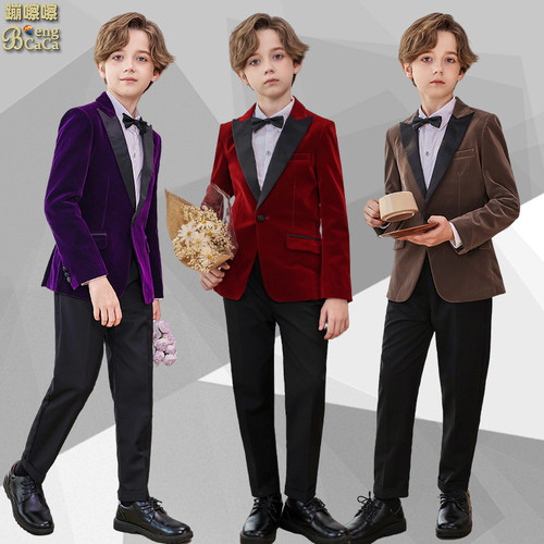 男童演出主持庆典礼服英伦西装