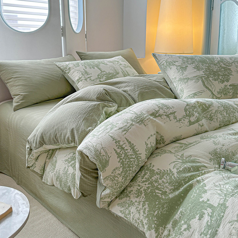 出口日本100%原麻亚麻A类床上四件套加厚被套床单三件套磨毛外贸,床上用品,床品套件/四件套/多件套,淘宝优惠券,粉丝福利购,淘宝优惠卷