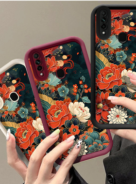 彩色花朵适用oppoReno15手机壳0pp0Reno15C保护opporeon14的opopreno13套12新款11全包10pro+9/8防摔7外壳6男