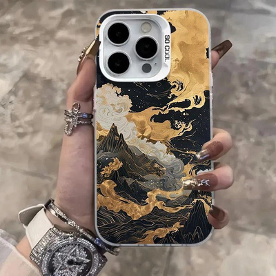 璀璨金河适用苹果16promax彩银iPhone15pro手机壳14/13/12/11磨砂