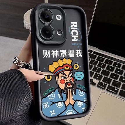 财神罩我适用oppoReno15手机壳0pp0Reno15C保护opporeon14的opopreno13套12新款11全包10pro+9/8防摔7外壳6男