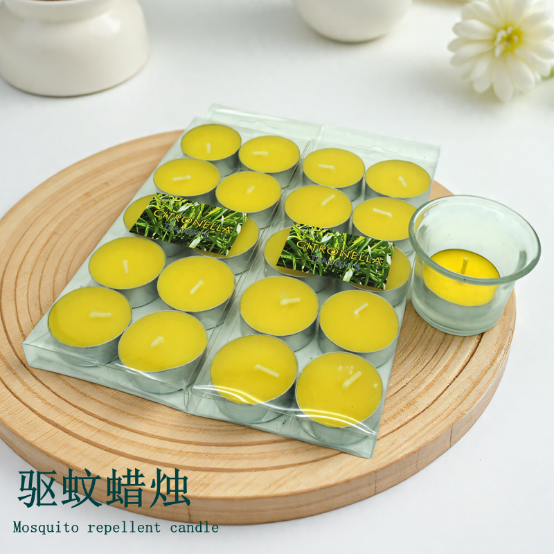 驱蚊虫蜡烛防苍蝇旅行室内外调料桌植物蜡香茅油香薰精油净化空气