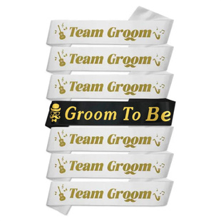 Groom单身派对婚礼新郎伴郎团队礼仪带婚庆装 Groom Team 饰