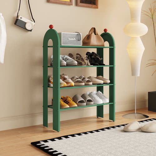 法式创意入户门铁艺窄小鞋架