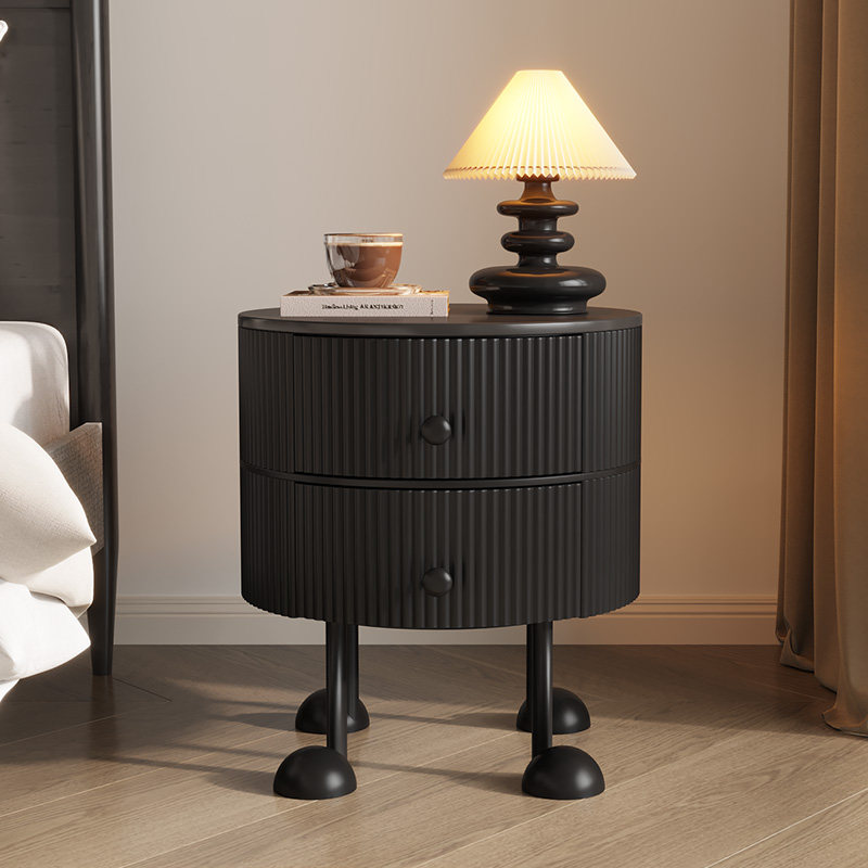 欧调水云间圆形创意床头柜