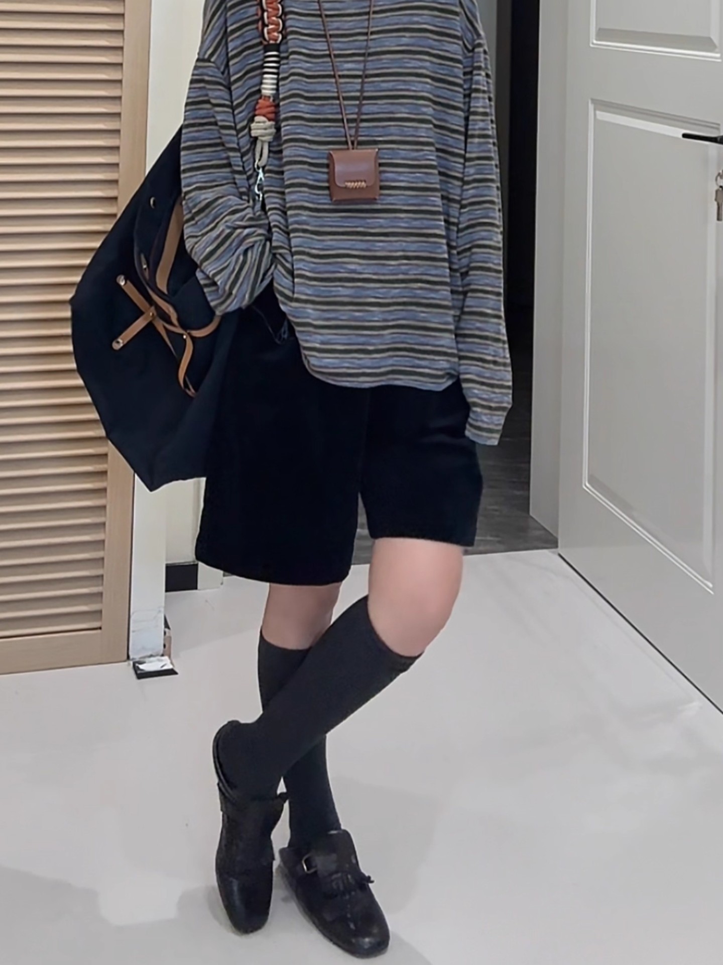 Black Corduroy shorts Women's Autumn New arrival Work Clothing Loose Slim Looking Plus size Loose-Fit Easiest for match Chenille Loose pants