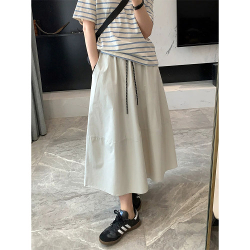 夏季显瘦拼接工装半身裙