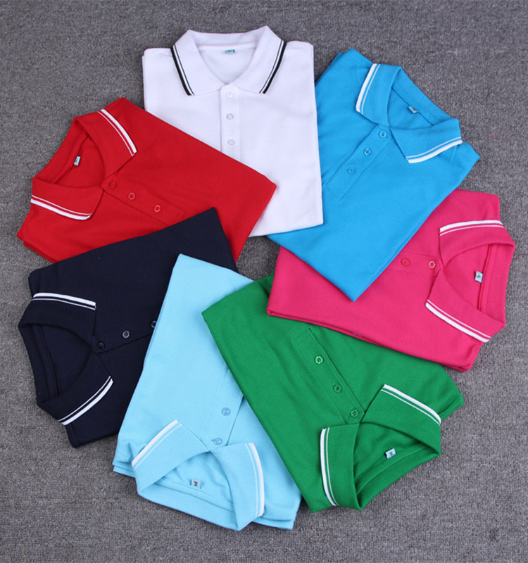 夏季新款校服 初高中学生男女同款宽松短袖翻领T恤班服演出服包邮