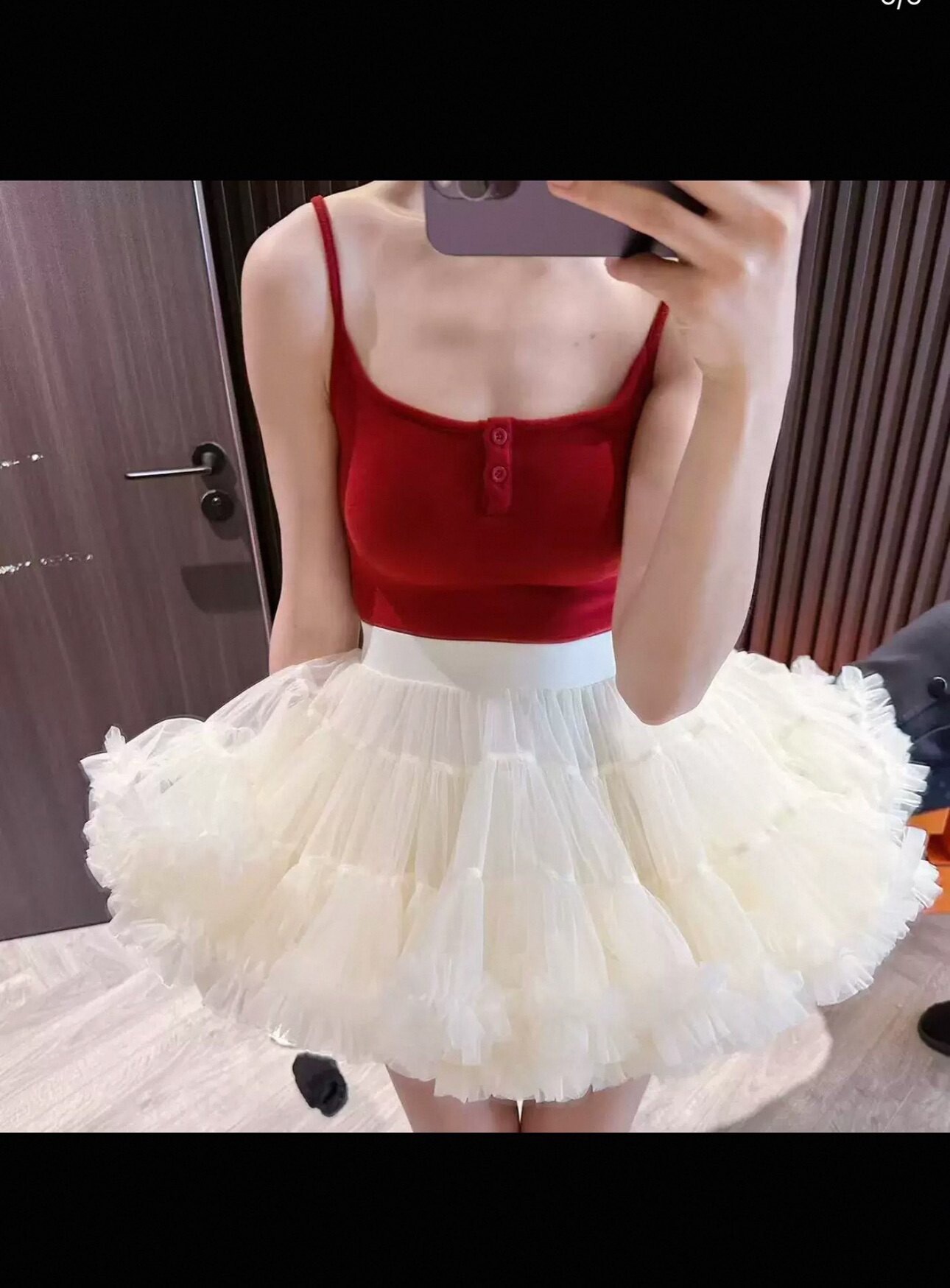 tutu裙仙女蓬蓬纱大人凸凸裙米白色半身裙公主裙子成人蛋糕裙短裙