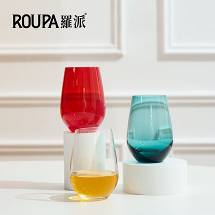 罗派便携式水杯品酒杯奶茶杯咖啡杯套装经典ins风