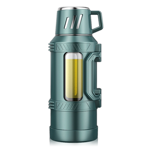 水杯大容量男女玻璃杯子夏季防摔大号水壶便携耐高温2000ml泡茶杯