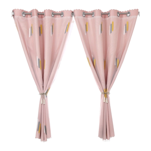 全遮光窗帘双层布纱一体免打孔安装2025年网红新款客厅卧室飘窗帘
