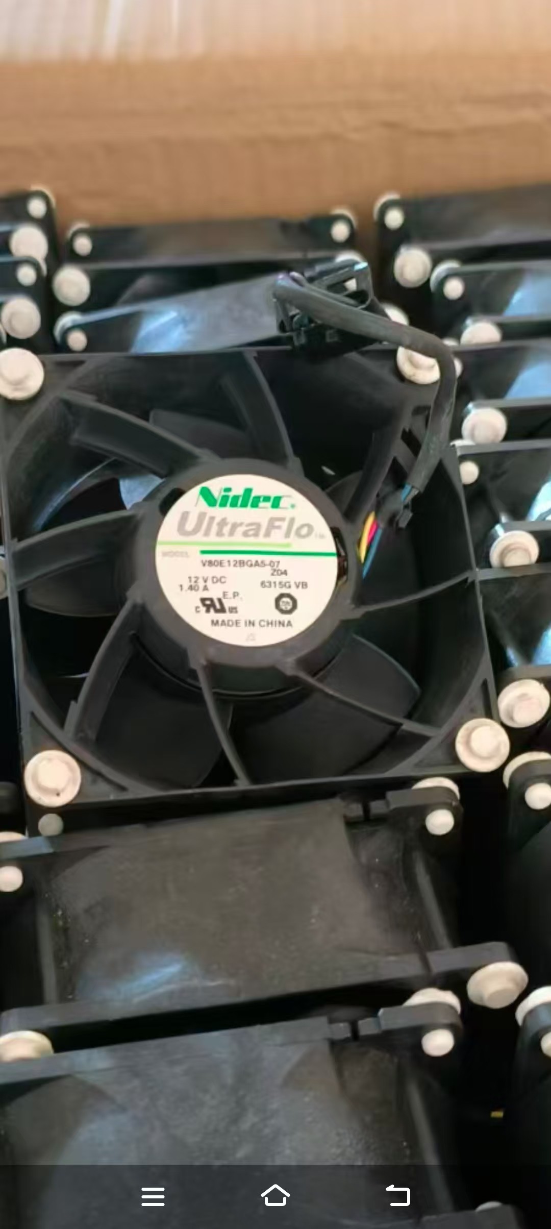 原装拆机V80E12BGA5-07 12v 1.40a 8cm四线pwm调速服务器散热风扇