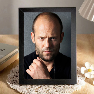 杰森斯坦森相框健身励志挂画装饰画免打孔桌面木制款摆件定制礼物