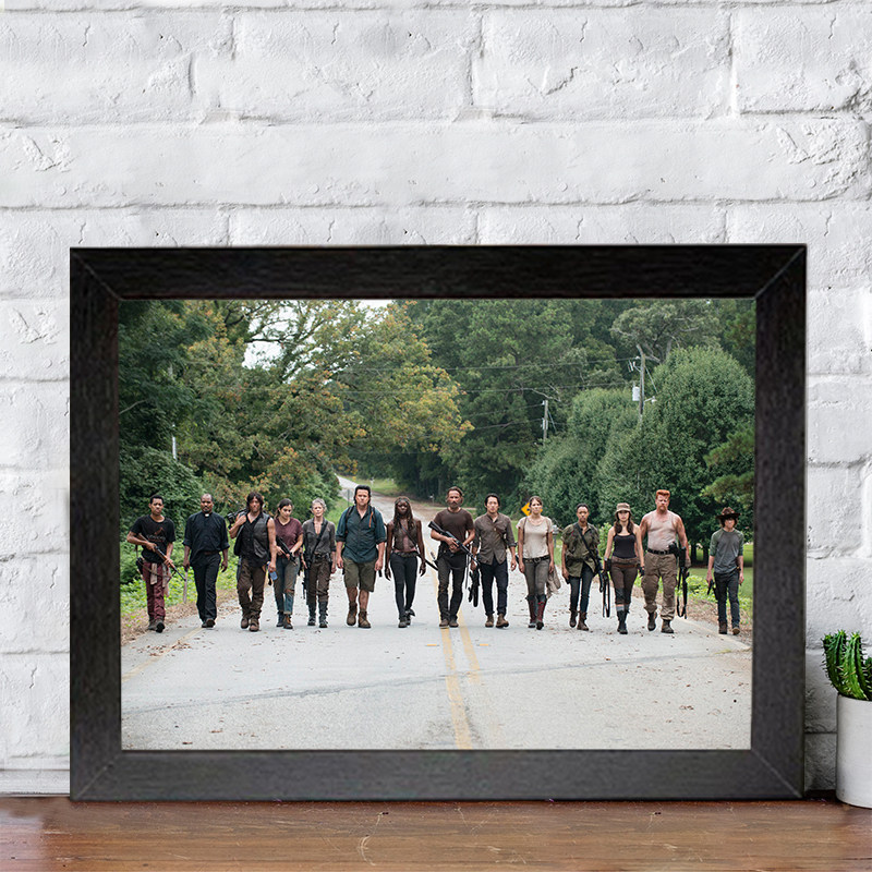 美剧行尸走肉相框挂画装饰画免打孔桌面摆台摆件定制送礼物周边,家居饰品,相框/画框,淘宝优惠券,粉丝福利购,淘宝优惠卷