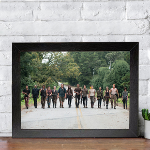 美剧行尸走肉相框挂画装饰画免打孔桌面摆台摆件定制送礼物周边