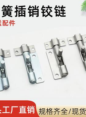 镀锌左右插销铰链伸缩门可拆式枪型铰链F6-20-N1A50WL弹簧铰链