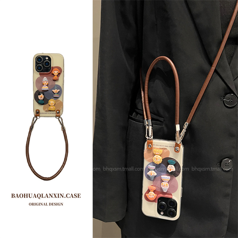 适用于苹果16promax公仔手机壳