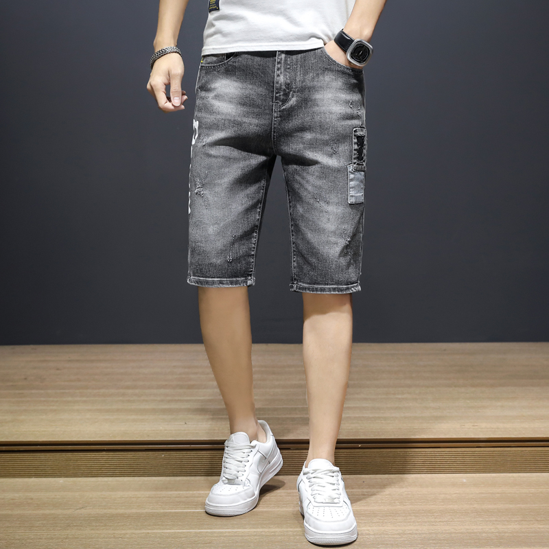 Summer new light grey shorts