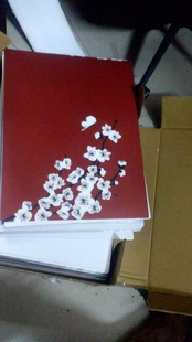 限量版包邮宜家弗斯达紫红色腊梅花图案简约桌子防烫垫隔热桌面垫