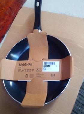 现货包邮宜家塔格哈伊家用煎锅24寸不粘涂层通用平底锅