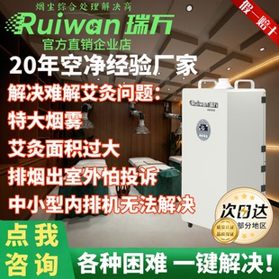 瑞万艾灸烟雾净化器艾灸馆中医院特大烟雾困难解决方案超强吸力