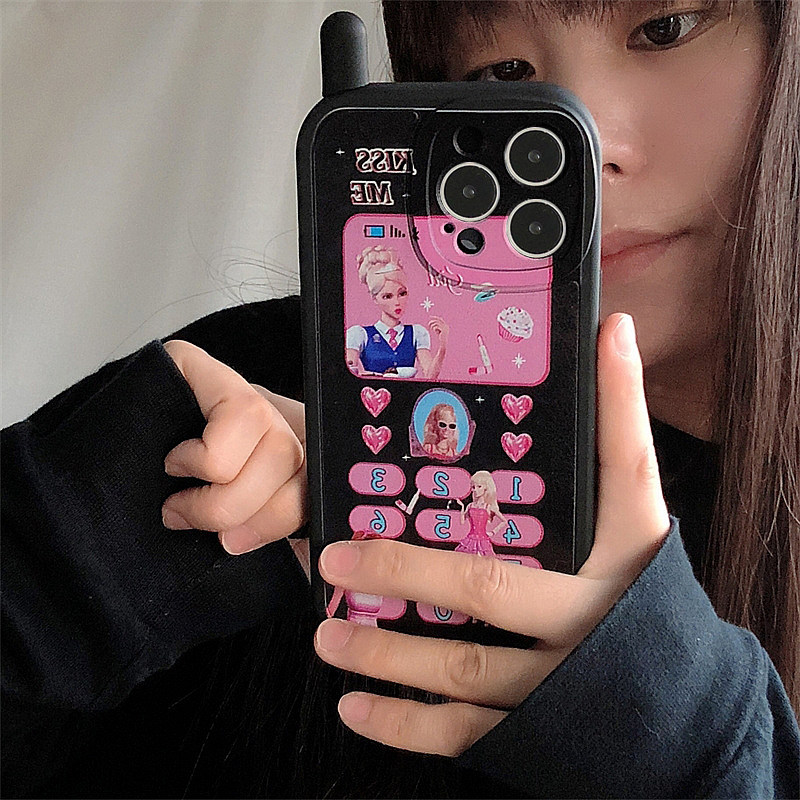 芭比娃娃大哥大vivox60手机壳x70/x80软壳x30可爱x