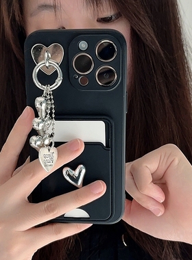 电镀简约爱心三星s24手机壳s22+保护套s21plus插卡包s9卡槽s10硅胶套s8个性note10pro简约s23卡套note20ultra