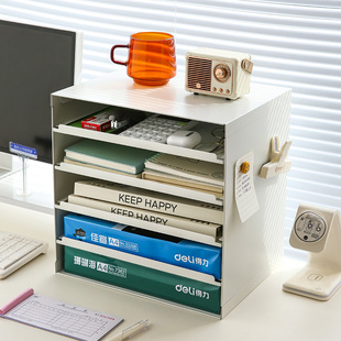 信盘文件收纳盒办公室桌面抽屉式整理柜a4资料文件多层分格置物架