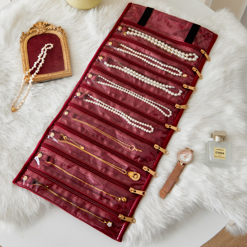 旅行丝绒项链收纳包便携防缠绕珍珠黄金首饰袋防氧化密封专用神器,收纳整理,其他收纳袋,淘宝优惠券,粉丝福利购,淘宝优惠卷