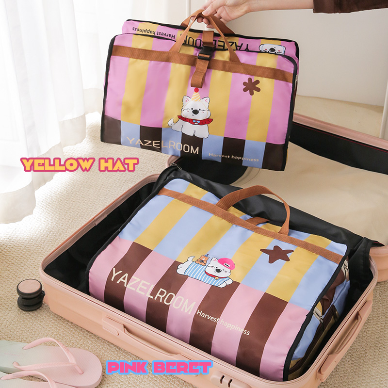 五合一旅行收纳袋可折叠行李箱衣物便捷式内衣内裤外出分装整理包