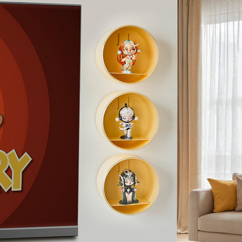 挂墙手办盲盒展示盒亚克力&防尘