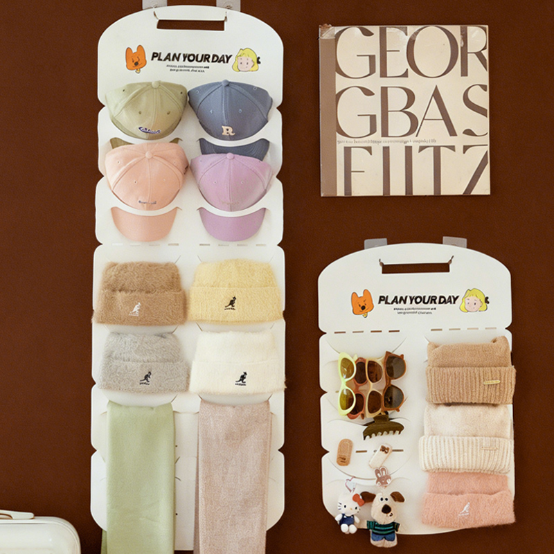 小户型帽子收纳，只占门后空间