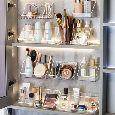 镜柜收纳盒，分区分类免打孔