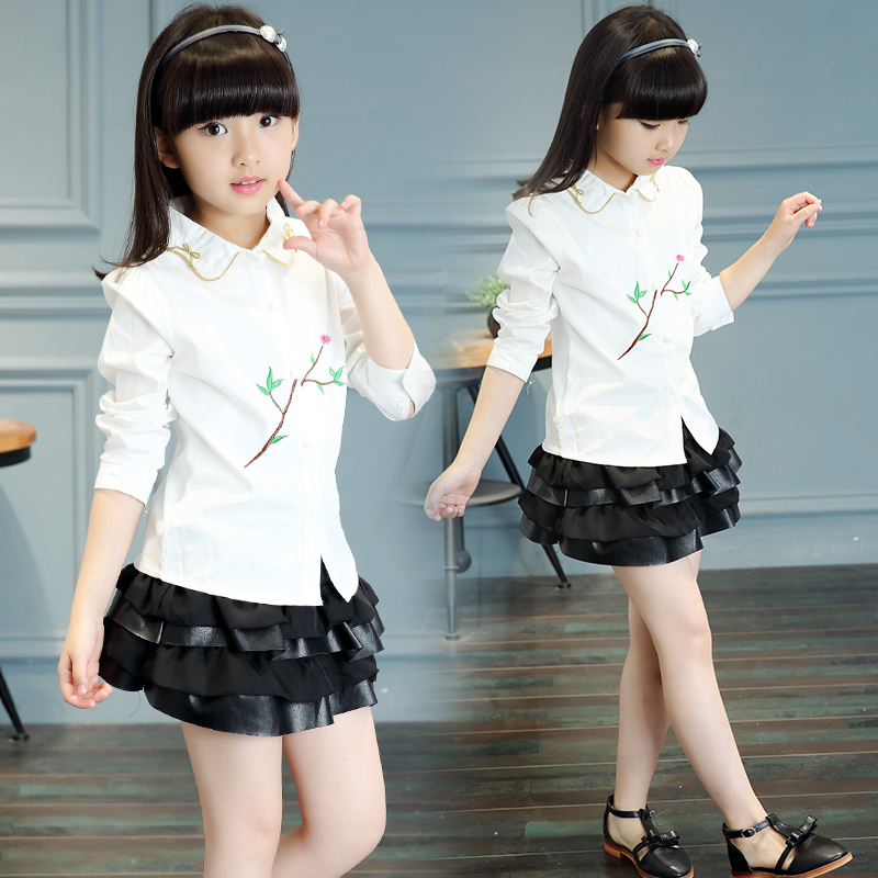 Chemise fille à manche longue - Ref 2087449 Image 3