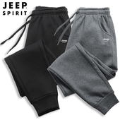 男士 子秋季 九分春秋款 吉普JEEP纯棉运动裤 大码 裤 休闲中年束脚男裤