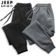 男士 子秋季 九分春秋款 吉普JEEP纯棉运动裤 大码 裤 休闲中年束脚男裤