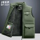 户外工装 2025新款 坎肩马夹保暖加棉背心 冬季 吉普加绒加厚马甲男士