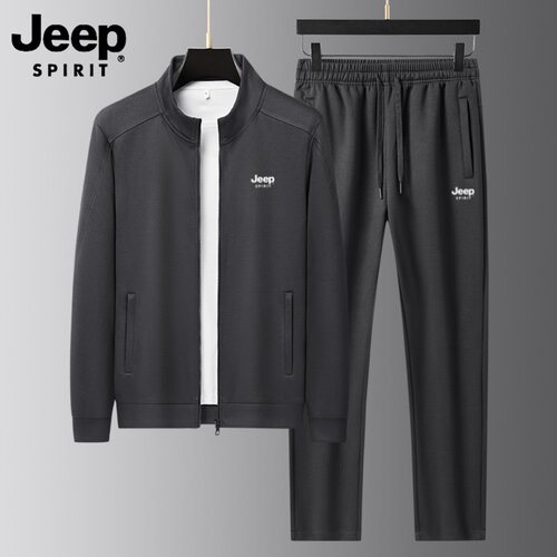 JEEP运动套装男秋季中老年爸爸装