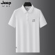 宽松中年爸爸夏装 吉普短袖 大码 男夏季 上衣商务休闲翻领t恤 polo衫