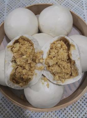 山东老面引子馒头纯手工制作豌豆豆包每个200克每份10个