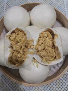 馒头山东纯手工老面银子豌豆宝