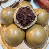 山东馍婆婆老面地瓜窝窝头豆沙包纯手工粗粮杂粮速食早餐