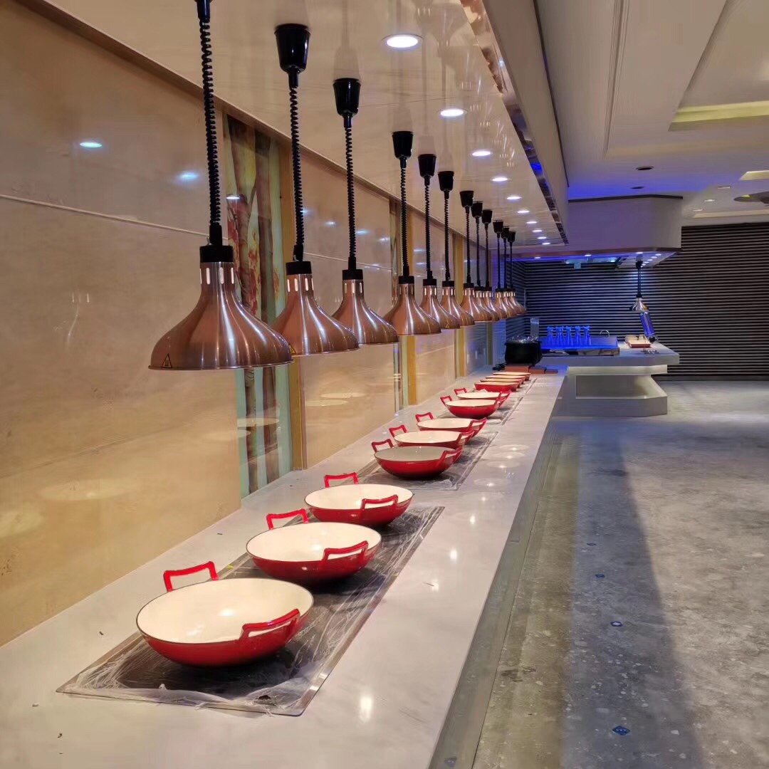 伸缩烤肉商用食品加热保温灯