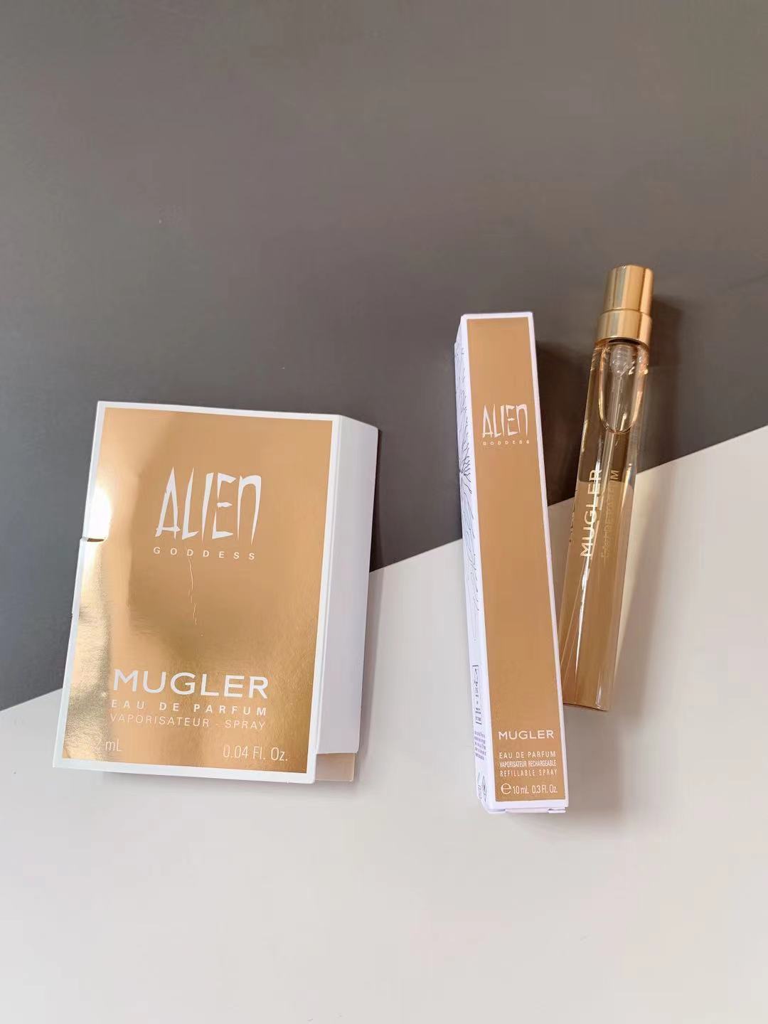 包邮现货Mugler Alien 缪格勒异形琥珀新款女神goddess试管香Q香