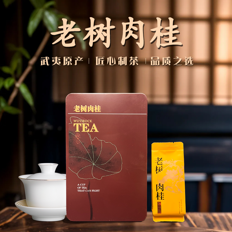武夷山岩茶正岩高山老树肉桂茶1盒试喝装大红袍茶叶口感棉柔醇厚